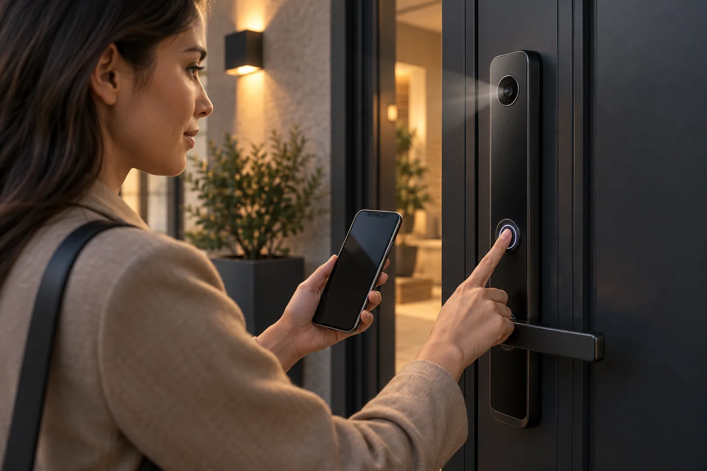 Huella, rostro y aplicación: cómo funciona el acceso de una cerradura inteligente